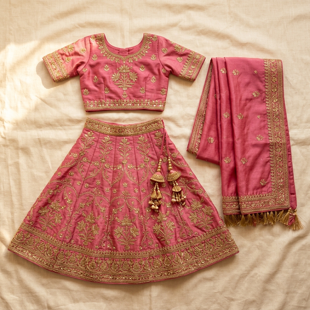 Shringaar Rose Lehenga Set — Kids